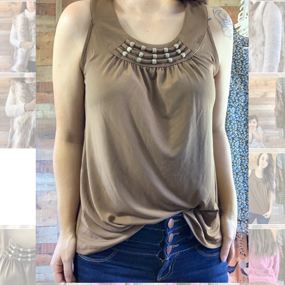 Liz&co brown tank top